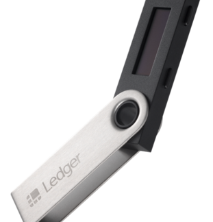 Ledger Nano S czarny rozłożony