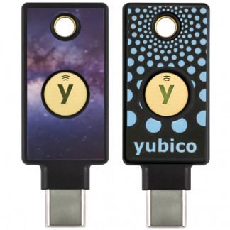 YubiKey 5C NFC x2 + YubiStyle Covers x2